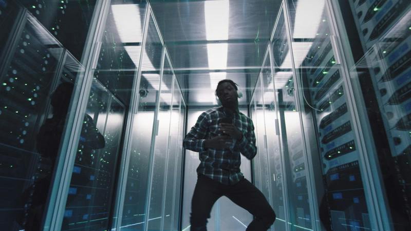 Computer, Data Center, Dancing, Headphones by Frame Stock Footage ...